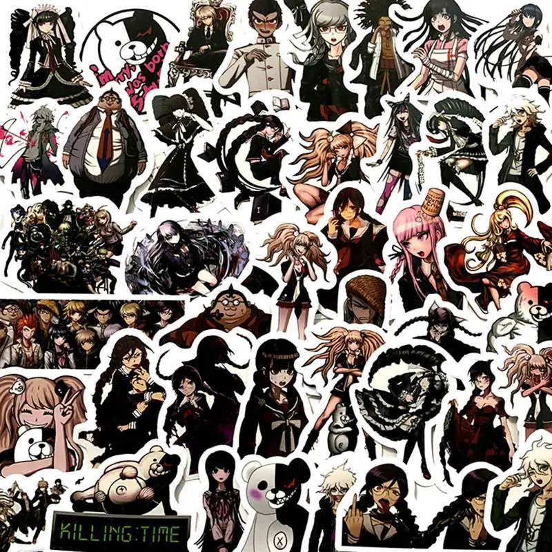 Стикеры в стиле аниме данганронпа 50 шт./упак. чехол для карандашей скрапбукинга