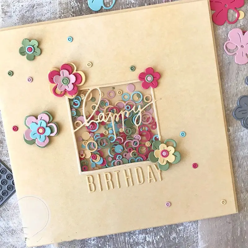 

Flowers Metal Cutting Dies Stencil DIY Scrapbooking Album Stamp Paper Card Embossing Craft Decor