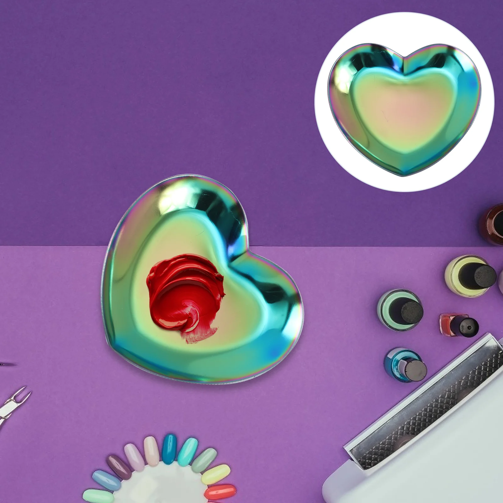 

1 шт., изысканный лоток для смешивания цветов ногтей