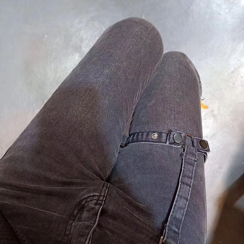 Женские джинсы-карандаш TWOTWINSTYLE осенние джинсовые брюки с высокой талией