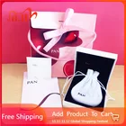 5 шт.компл., упаковочный пакет из бисера, сережек, кольца, браслета, подходит для оригинальных упаковочных бумажных пакетов Pandora, оригинальный логотип, Подарочная коробка для ювелирных изделий