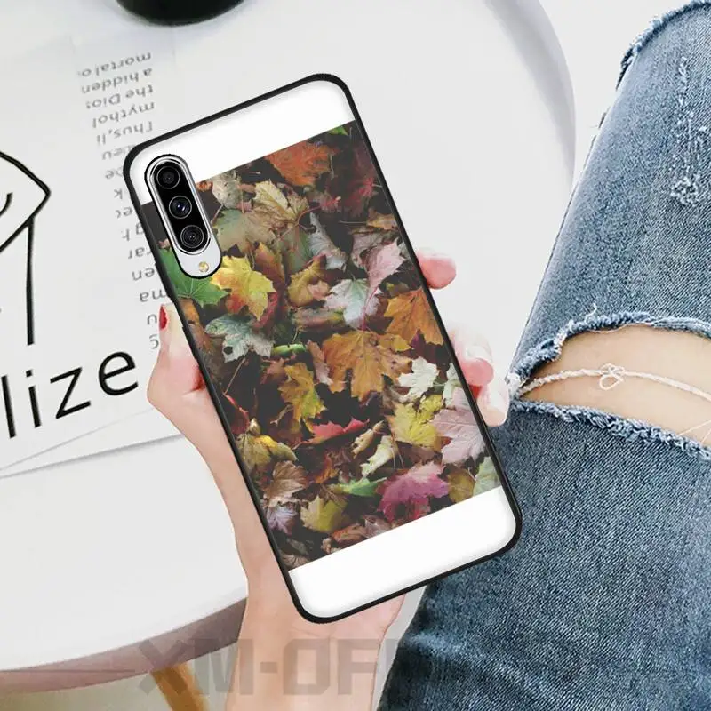 HaNismt опавших листьев чехол для телефона Samsung A6 6S 6Plus 7 720 750 8 PLUS 9 920 2018 A8 A9STAR |