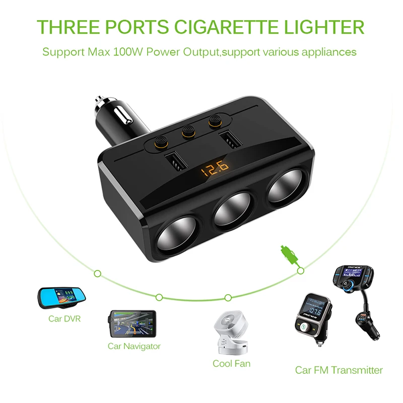 Разветвитель Onever для телефона 3 USB-порта 5 В 1 А | Автомобили и мотоциклы