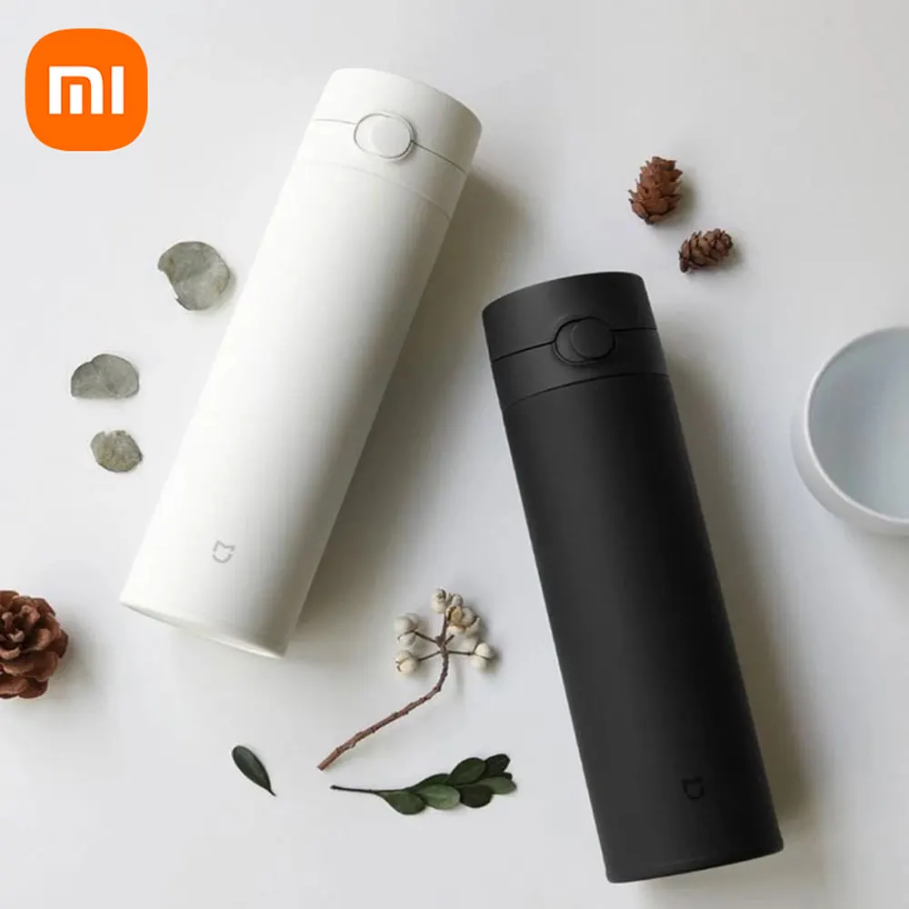 

Термос Xiaomi Mijia 480 мл, большая емкость, нержавеющая сталь, вакуумный переносной стакан для воды для путешествий, изоляционный замок, Прямая по...