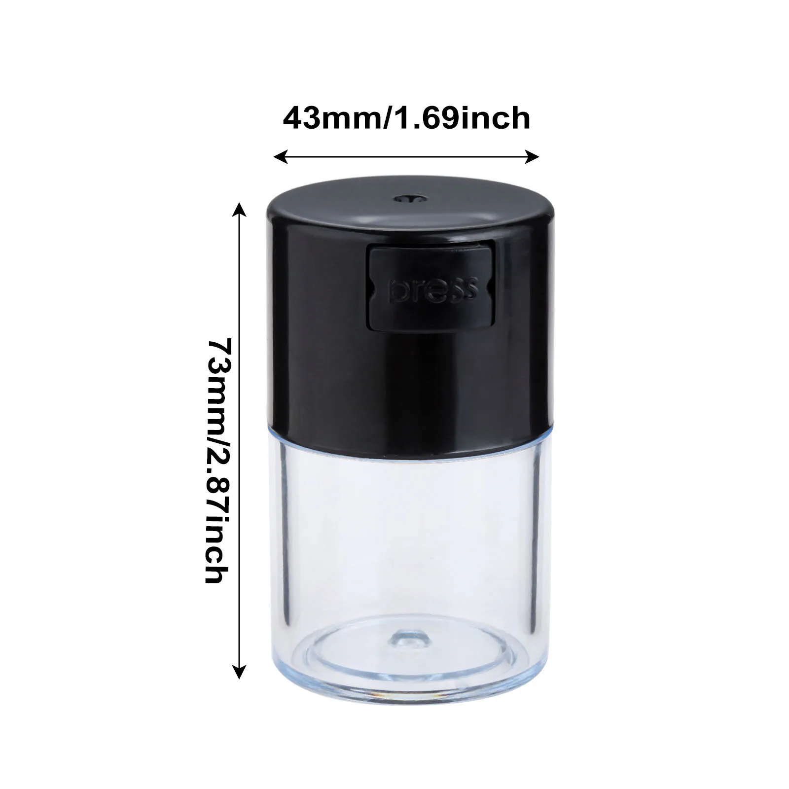 1 шт. 60 мл Портативный для хранения табака травы контейнер герметичный