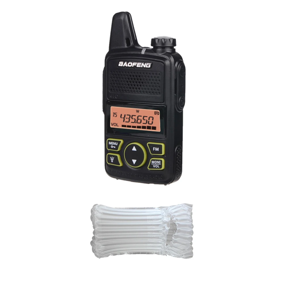 1PCS With AIR 3 шт. BAOFENG T1 мини двухстороннее радио BF-T1 портативная рация UHF 400-470mhz 20CH портативный Ham FM CB радио портативный приемопередатчик - Цвет: 1PCS With AIR