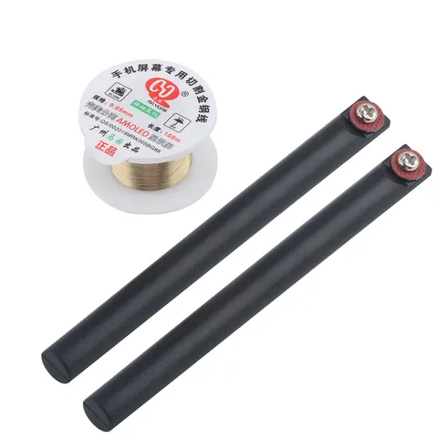 Молибденовая режущая проволока 0,05 мм, 100 м с ручкой для iPhone, Samsung, Huawei, инструмент для удаления сенсорного экрана с ЖК-дисплеем, инструмент для разделения стекла