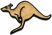 hot kangaroo australia roo boomer marsupial animal applique iron on patch %e2%89%88 8 5 4 cm