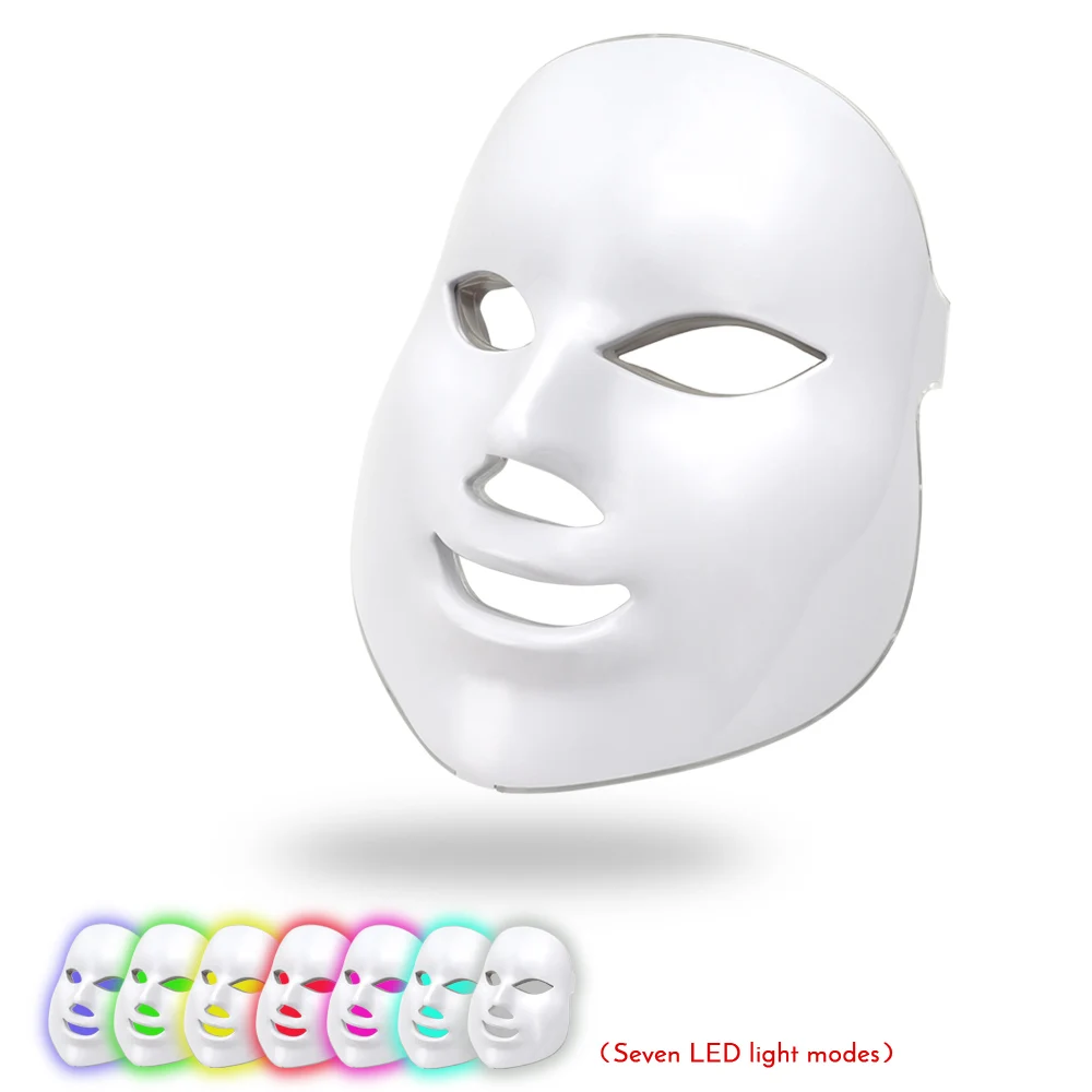 

7 Colors Led Therapy Mask Light Face Mask Therapy Photon Led Facial Mask Korean Skin Care Led Mask Therapy Red Light Therapy