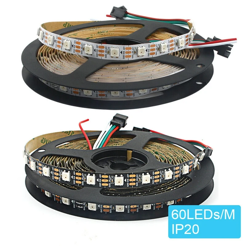 

New 5 MWS2812B SMD 5050 RGB LED Bar Strip 300 Leds Individually LED Strip