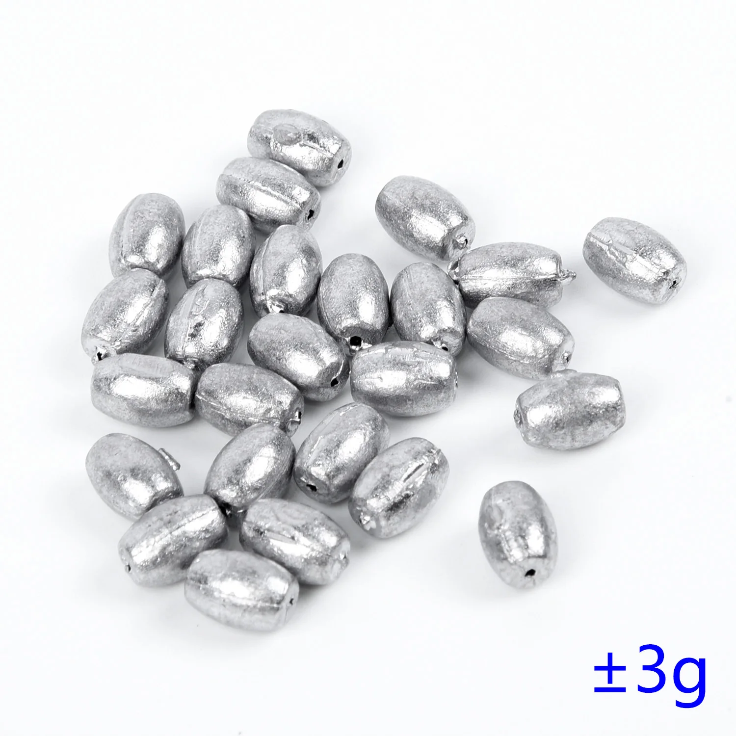 Набор рыболовных свинцовых грузил в форме оливы 50 шт. | Спорт и развлечения