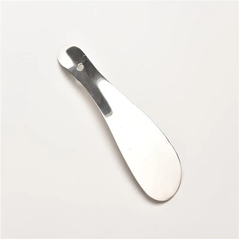Серебряный металлический рожок для обуви из нержавеющей стали ложка подъемник 1