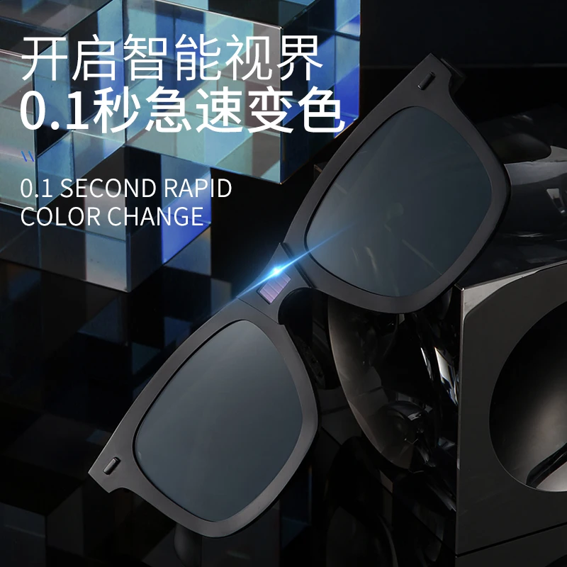 

Automatic photosensitive chameleon chip 0.1 second extremely fast photochromic polarized lens glasses carrying myopia lens clip
