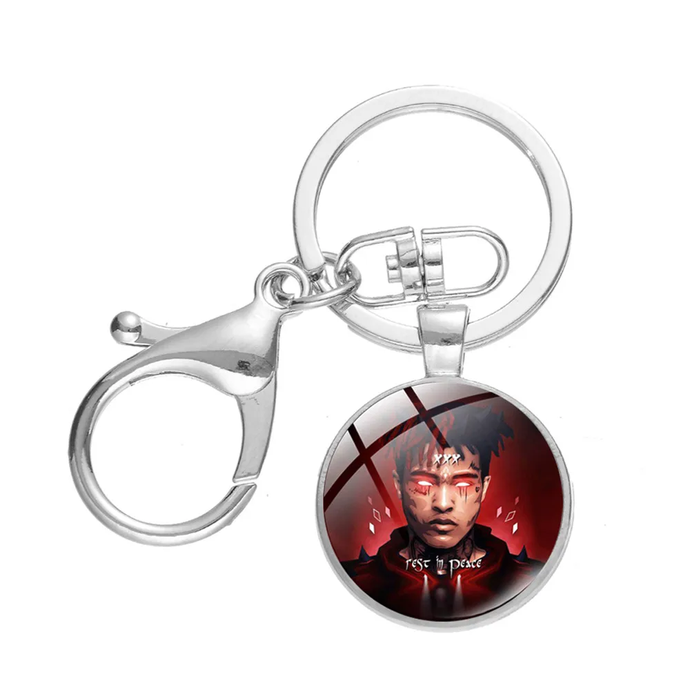 Брелок в стиле хип-хоп с кабошоном популярный брелок застежкой виде рэпера и