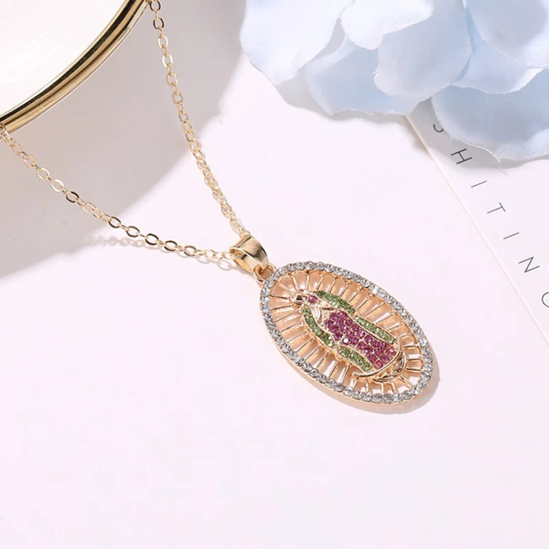 Девственная Мария Кулон Ожерелье Bijoux (украшения своими руками) с украшением в