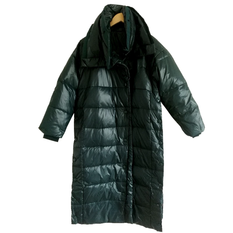 Высокое качество новинка 2019 зимняя куртка для женщин длинный пуховик с капюшоном