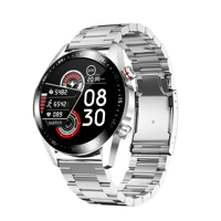 2021 e12 men smart watch with steel straps
