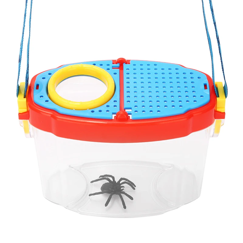 

Увеличительное стекло для наблюдения за маленькими животными, обучающая игрушка для детей, для кормления насекомых, экспериментов, коробка...