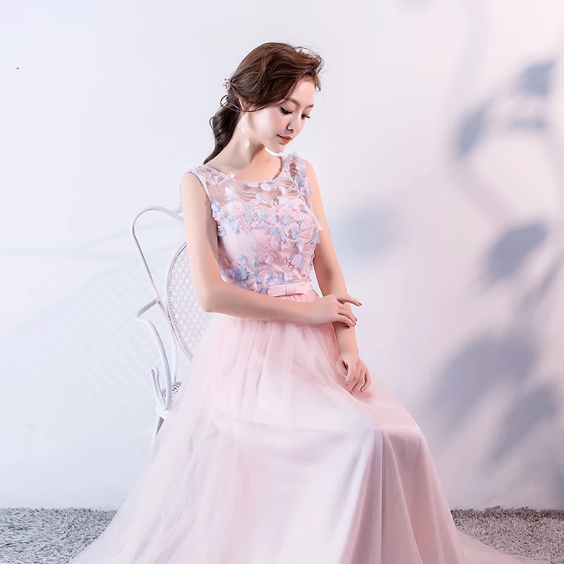 Розовое платье подружки невесты для женщин летнее элегантное гостей Свадебная