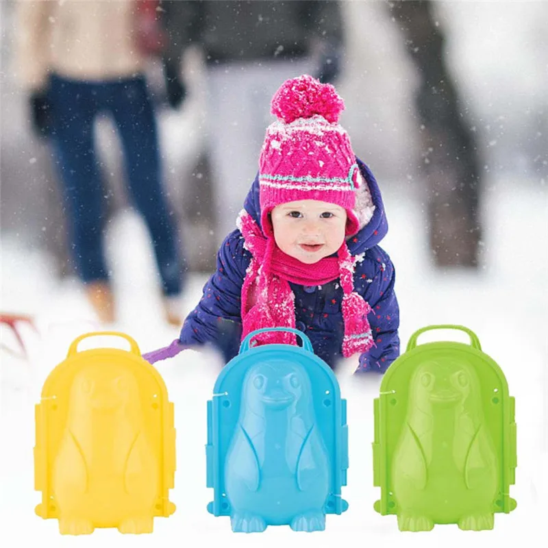 

Пластиковый зажим в форме пингвина для изготовления зимних снежинок, детская зимняя форма для снега, зажим для изготовления снежинок, креат...