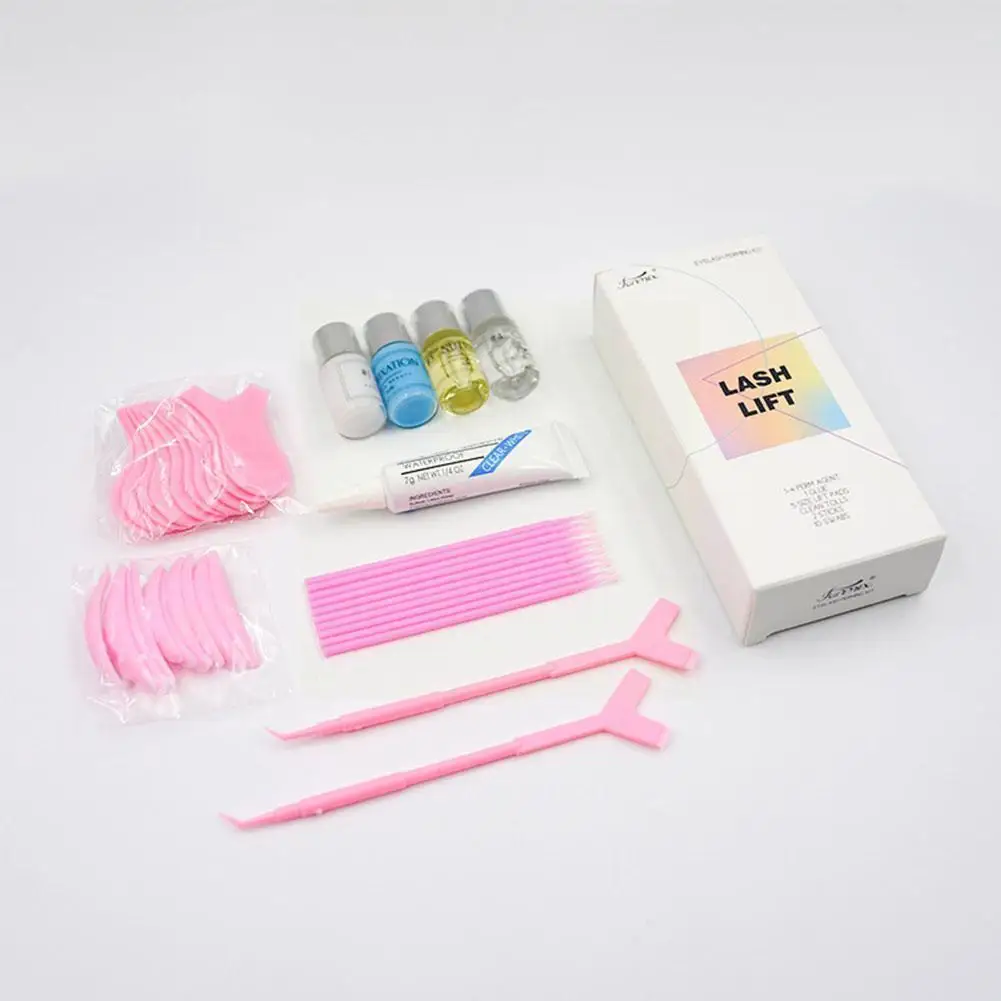 

Professional Eyelash Perming Kit 9 In 1 Lash Lift Kit Lash Salon Tools Lifting Eye Perm Curling Beauty Makeup Eyelash Lamin T3y6