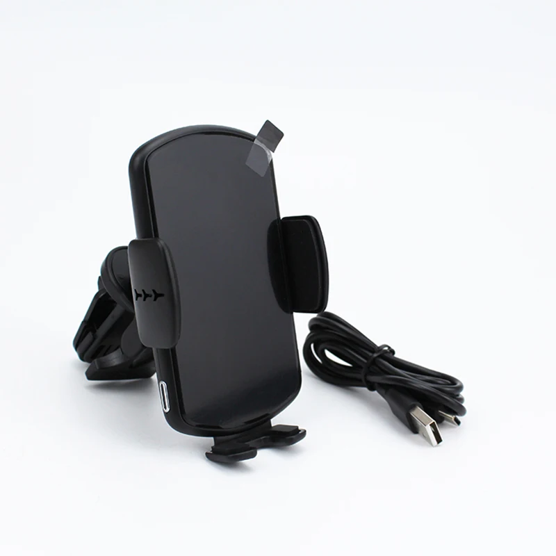 

15W Qi Automatic Car Fast Wireless Charger for iPhone for Samsung S20 S10 USB Infrared Sensor Phone Holder Mount for mi