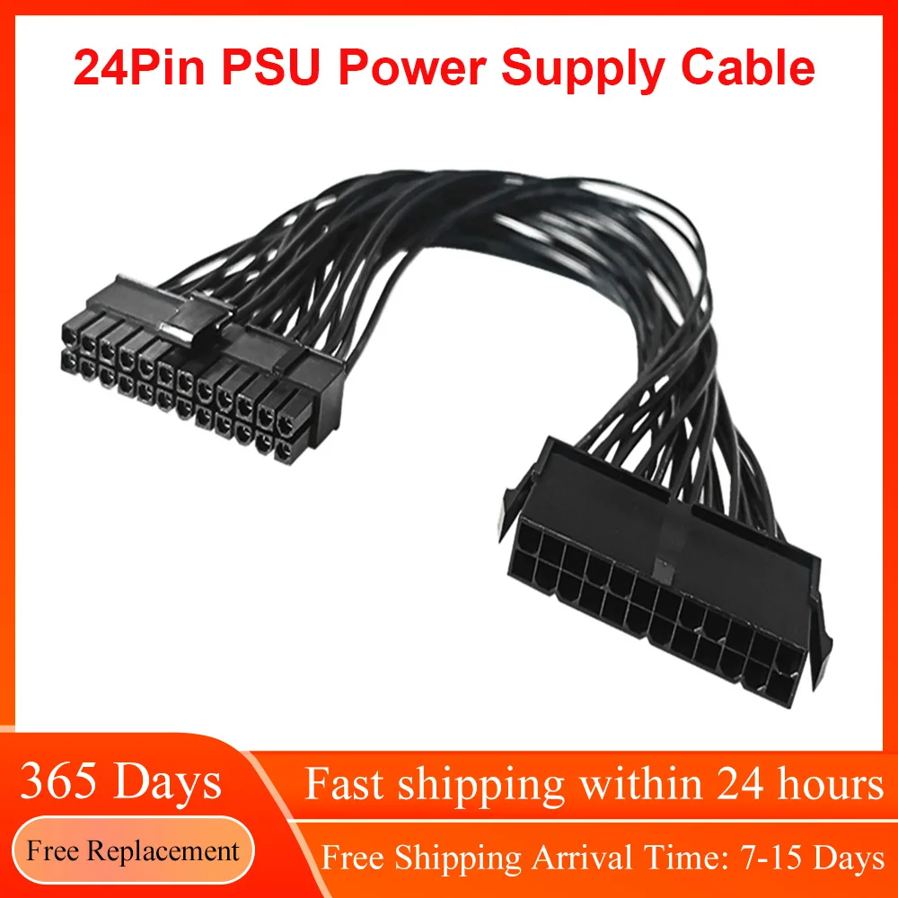 24Pin PSU Майнер источник питания синхронизация стартер Удлинительный шнур ETH BTC Биткоин Майнер Удлинительный кабель 32 см