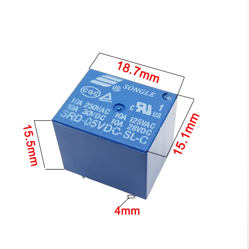 5 шт./лот в постоянного тока для бытовых приборов реле питания Mini SRD-05VDC-SL-C