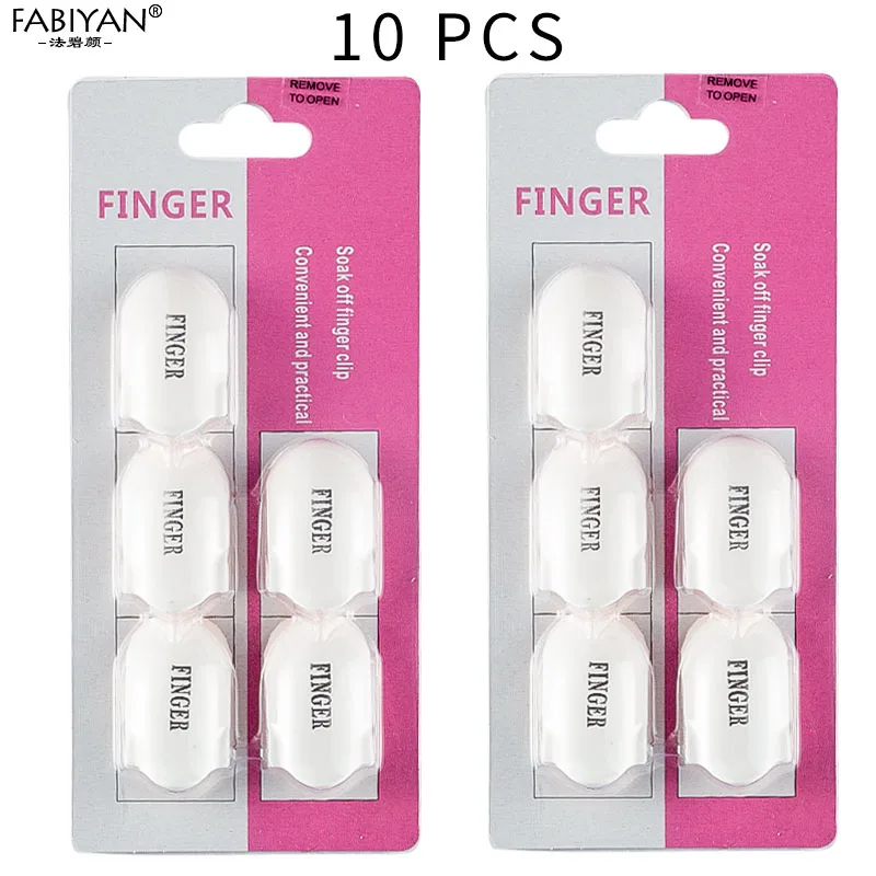 10Pcs Plastic White 5 шт ногтей искусство средство для снятия УФ гель-лака обертывание силиконовые эластичные замочить колпачки резиновая очистка обезжириватель многоразовый лак инструмент маникюр - Цвет: 10Pcs Plastic White