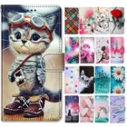 Для Samsung S21 плюс Чехол чехол для Samsung Галактики S21 ультра 5G чехол с милой кошкой единорогом Тотем кожаный чехол-книжка с бумажником кожаный Капа для женщин