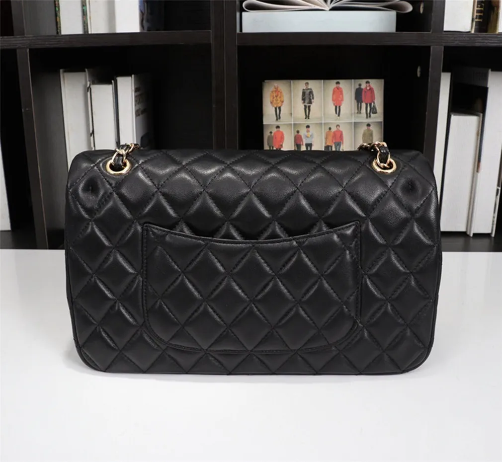 

New Classic Women's Genuine Leather Shoulder Bag gold chain silver chain Handbag Bags Ladies Handbags