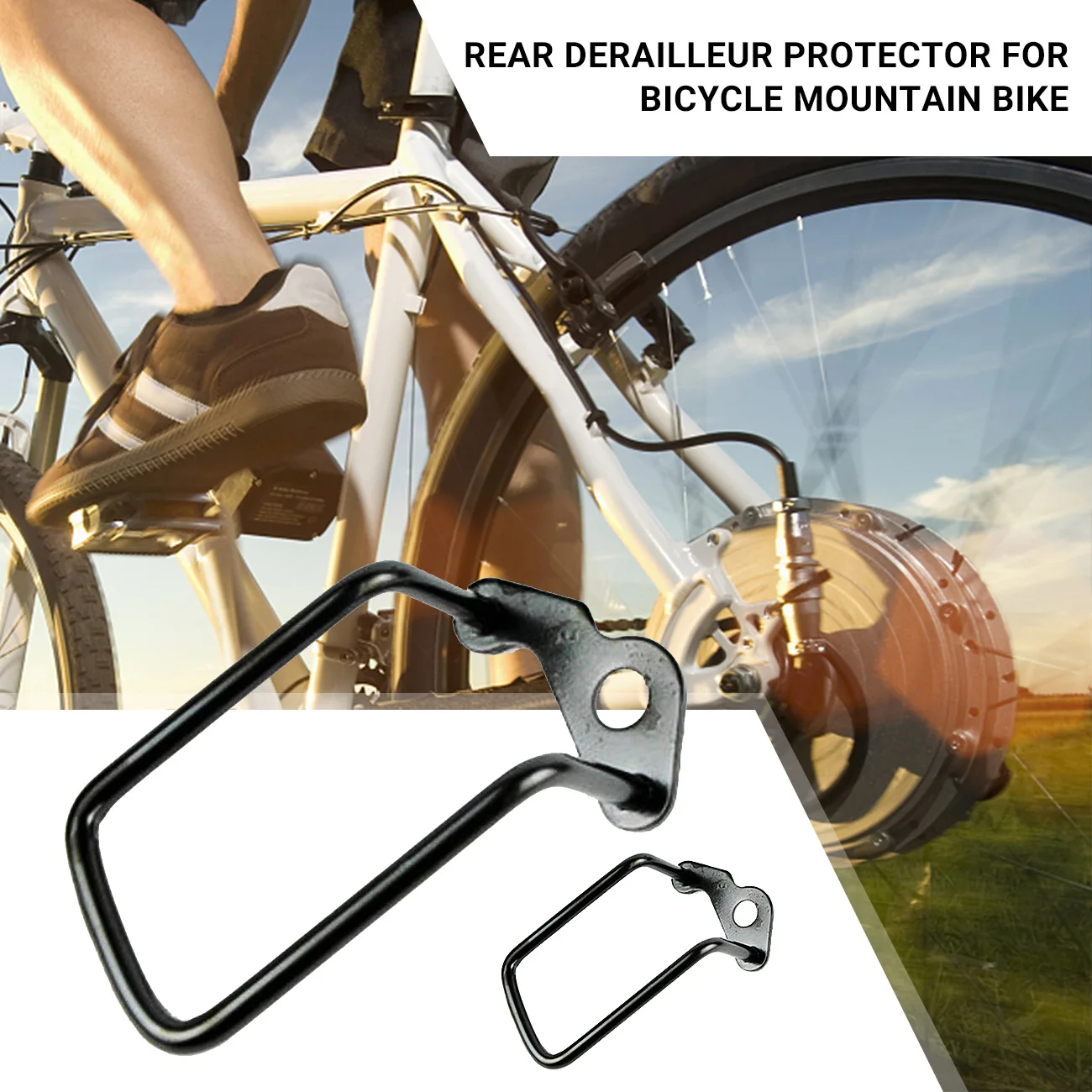 

Bicycle Chain Gear Protector Back Rear Derailleur Guard Cycling Mountain Road Bike MTB Gear Steel Iron Protect Rack