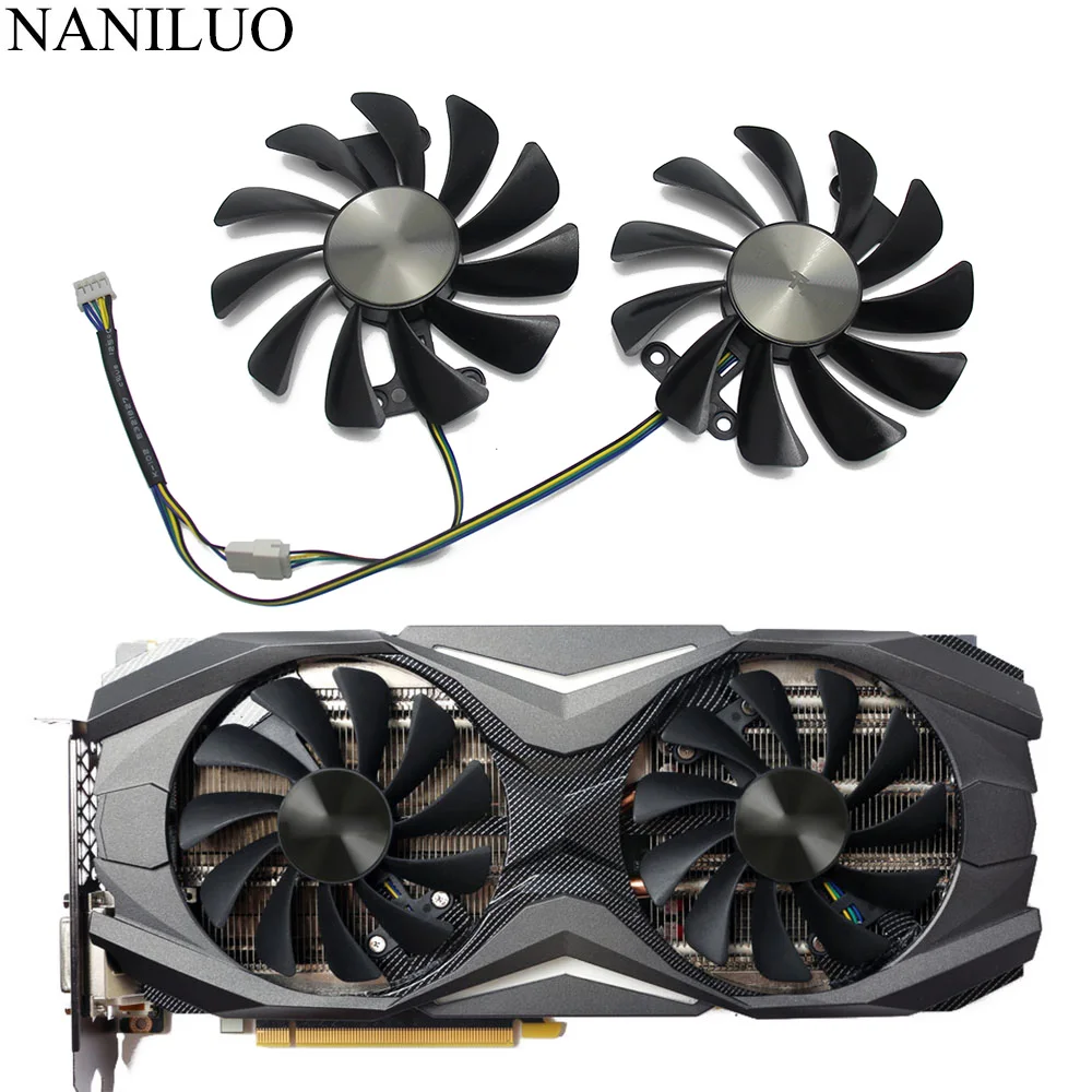 GAA8S2U GeForce GTX 1080 1070 GPU VGA кулер альтернативный вентилятор охлаждения для карт ZOTAC GTX1080