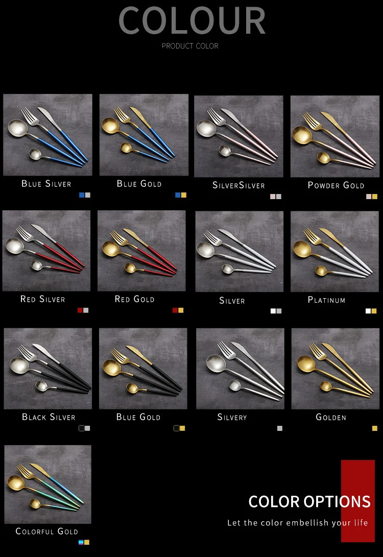 Набор столовых приборов Spklifey, белое золото, черный нож, вилка, стальной набор столовых приборов, Золотая посуда, столовые приборы, столовая посуда, кухонная посуда, Прямая поставка