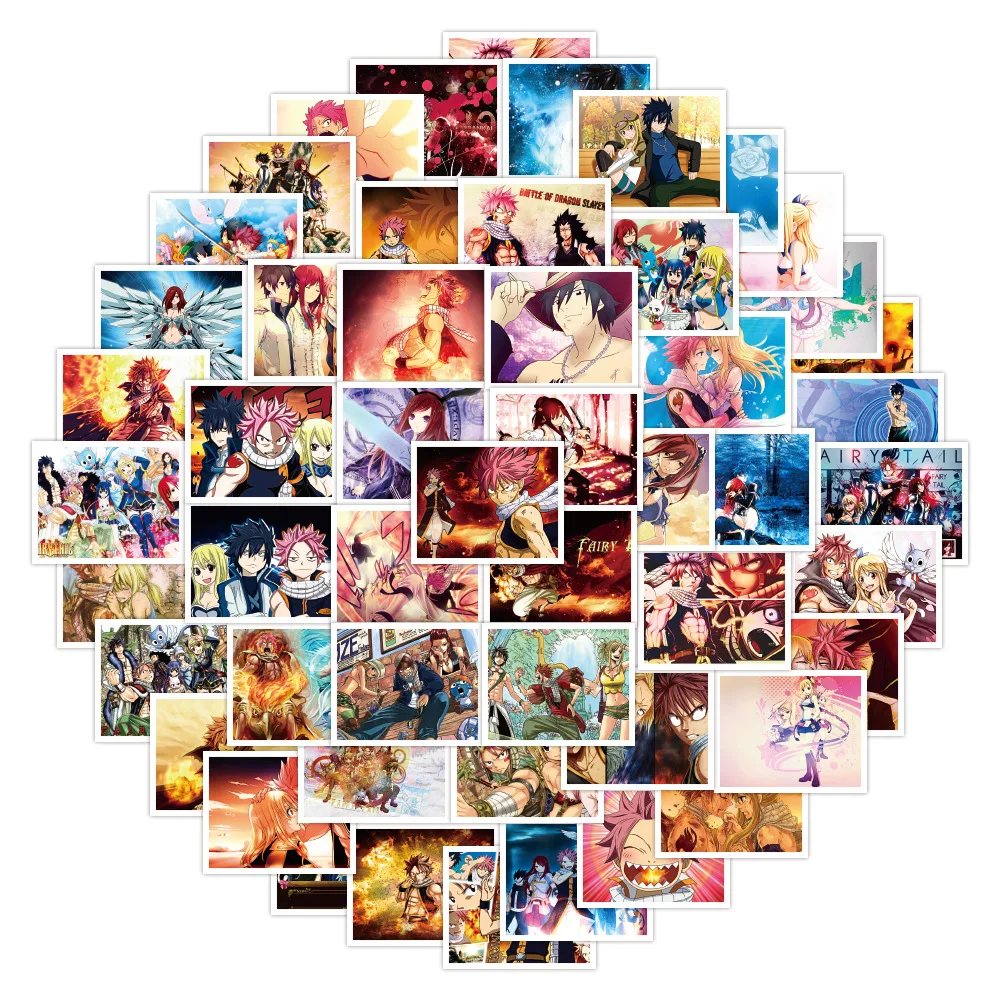 

10/30/50Pcs Japanese Anime FAIRY TAIL Sticker for Refrigerator Car Helmet Gift Box Guitar Notebook Skate Trunk Sticker Wholesale
