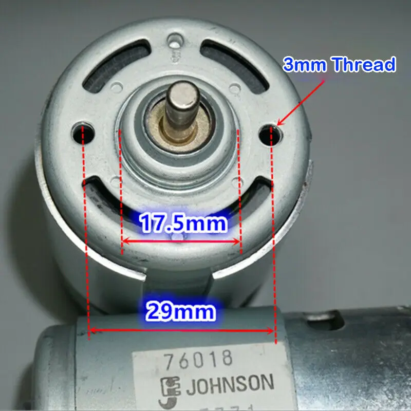 Электродвигатель постоянного тока JOHNSON 775 5-12 В 19000 об/мин мощный и малошумный