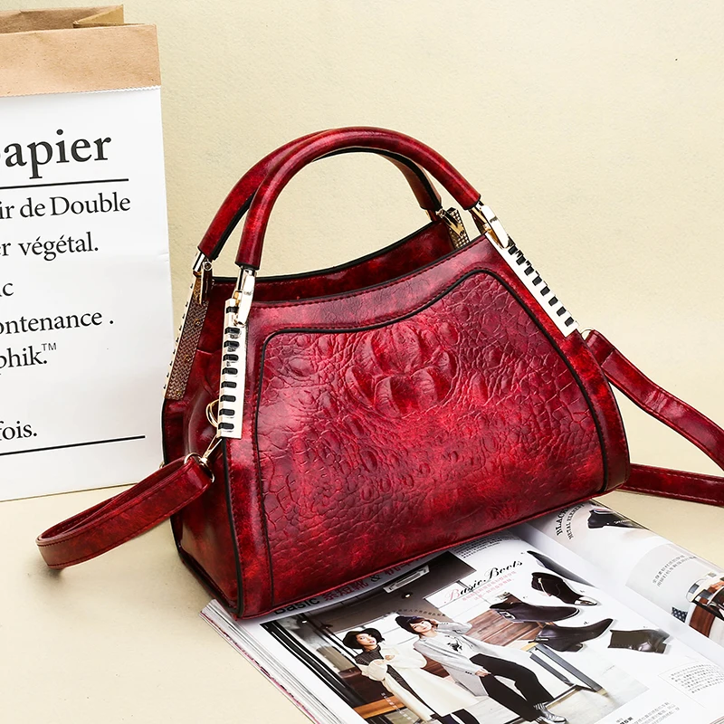 Gykaeo New Luxury Handbags Women Bags Designer Fashion Crocodile Pattern Shoulder Bag Ladies Party Messenger Bags Bolsa Feminina