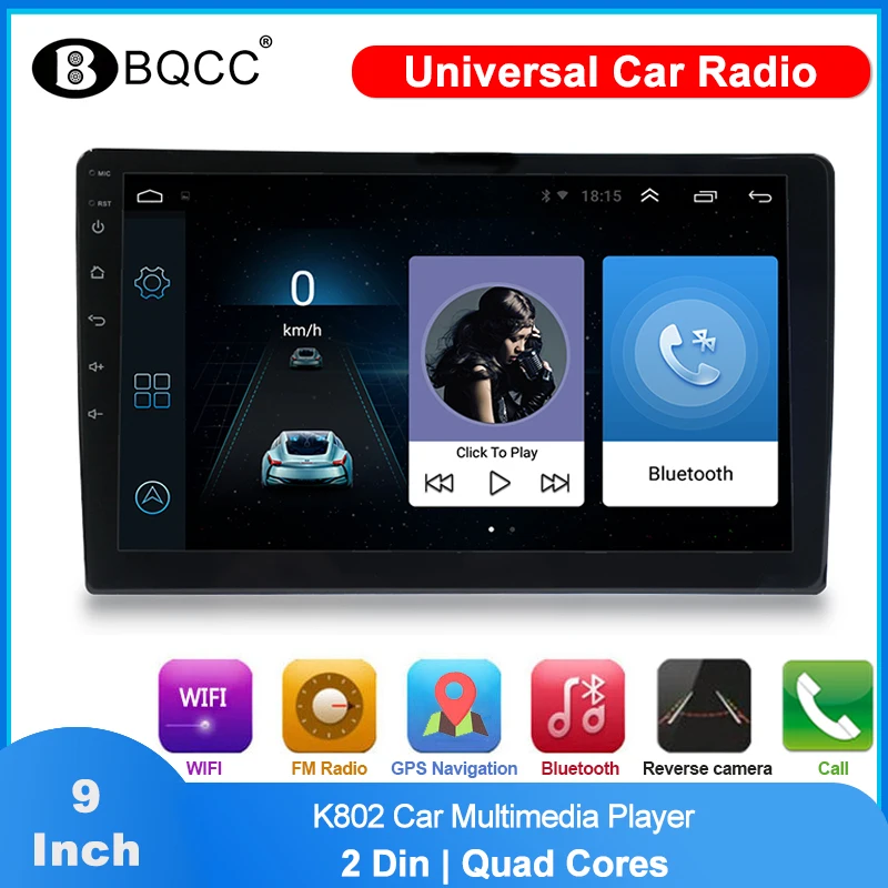

Универсальный автомобильный Радио 9 дюймов HD Экран 2 Din Android мультимедиа плеер телефон Mirrorlink FM Bluetooth GPS Авто Аудио плеер стерео