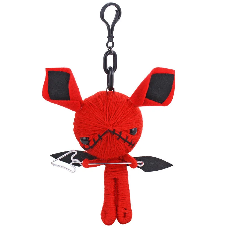 Милые вязаные персональные брелки с персонажем мультфильма маленький дьявол
