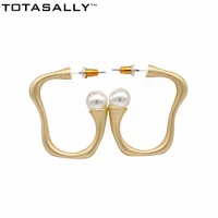 totasally baroque stylish vintage simulated pearl stud earrings womens statement gift earrings jewelry for party show