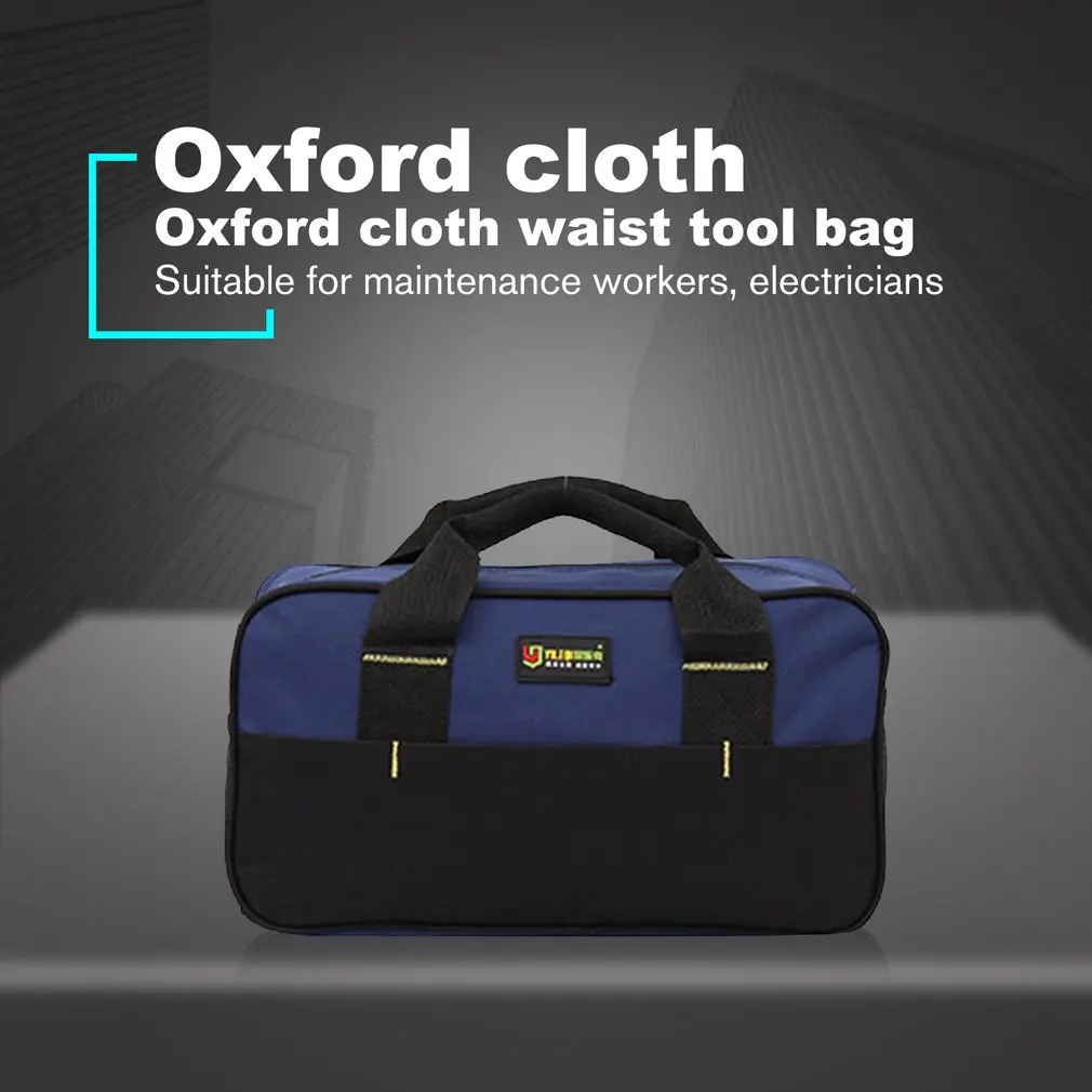 

Portable Large Capacity Tool Bags Handbag Oxford Cloth Waterproof Wear-Resistant Strong Tool Storage Toolkit Electrician Bag