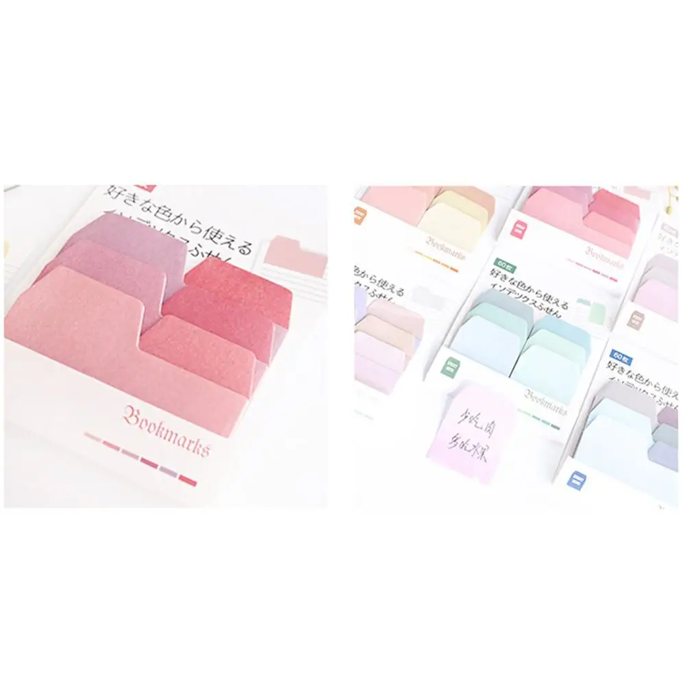 

Writing Message Self-adhesive Refrigerator/Door Sticky Notes 60Pcs Mix Color Reusable Message Notes Sticker