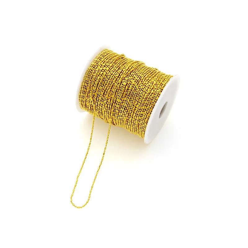 5 метров 4 цвета не выцветающие бусины &quotБамбук&quot медная цепочка 1 мм колье