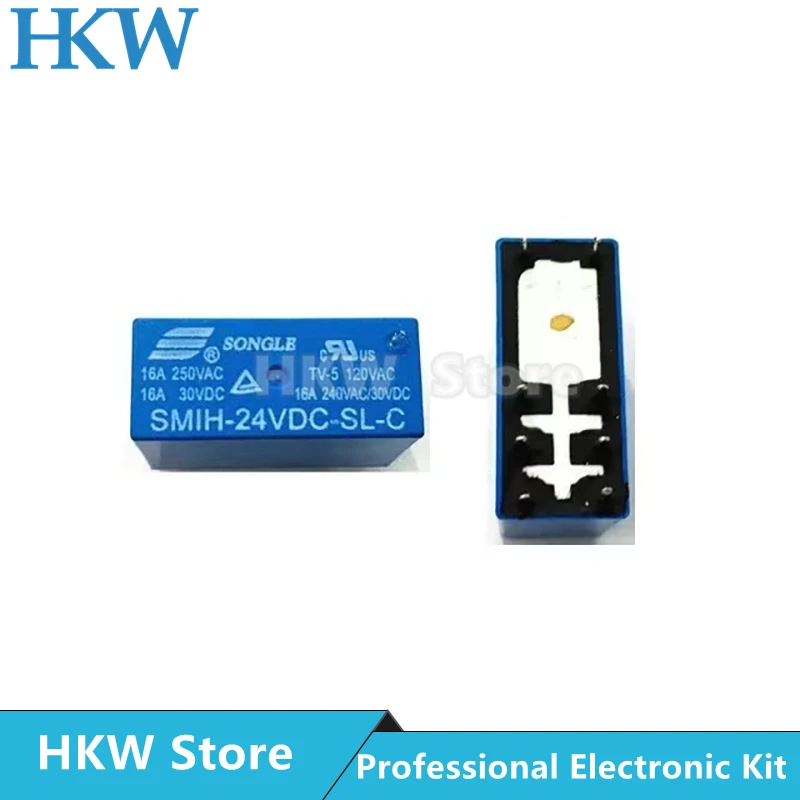 10 шт. реле Φ 5V 12V 24V Реле 250V 16A 8PIN 24VDC-SL-A 6PIN | Строительство и ремонт
