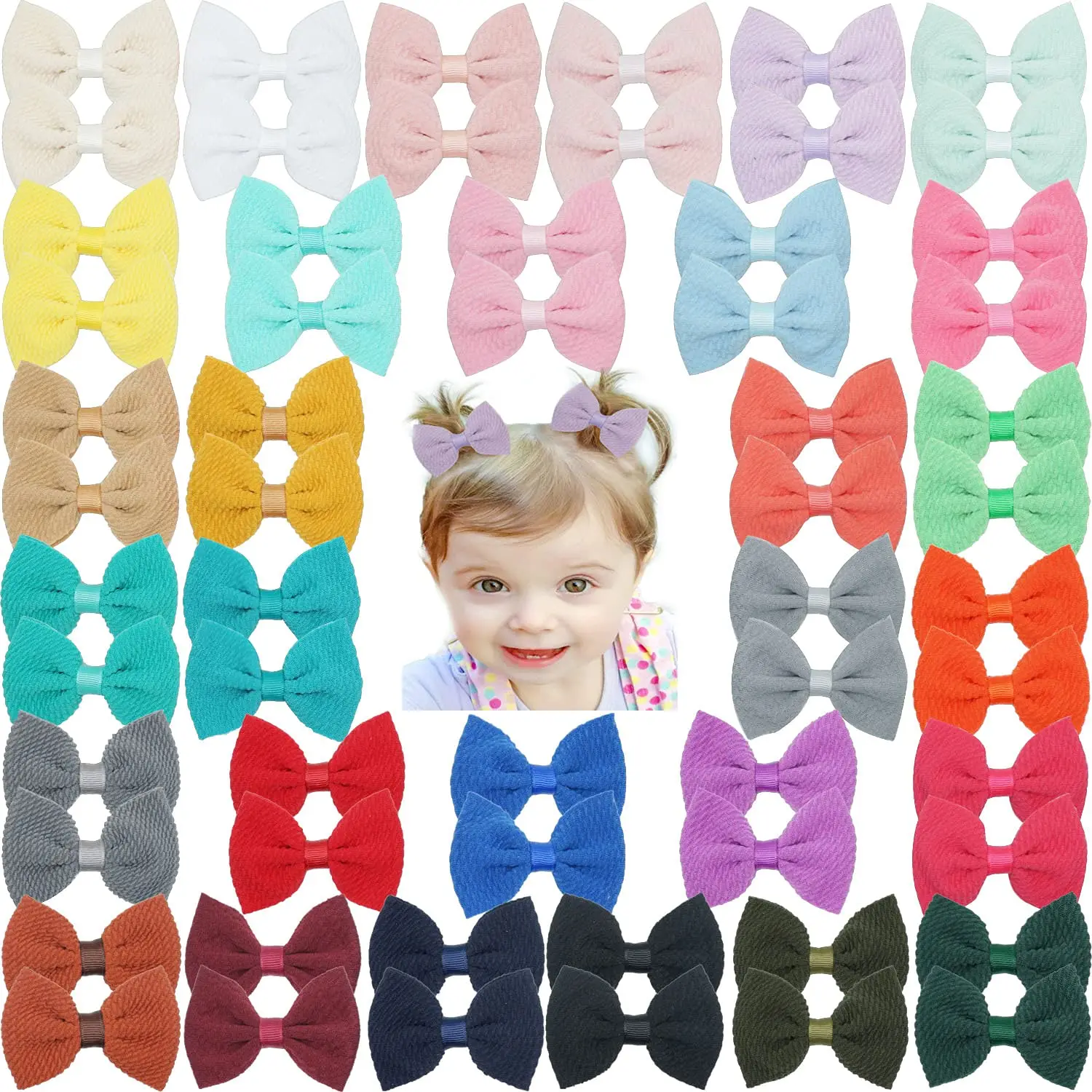 Банты из хлопковой ленты для девочек 2 75 дюйма 60 шт. | Аксессуары одежды