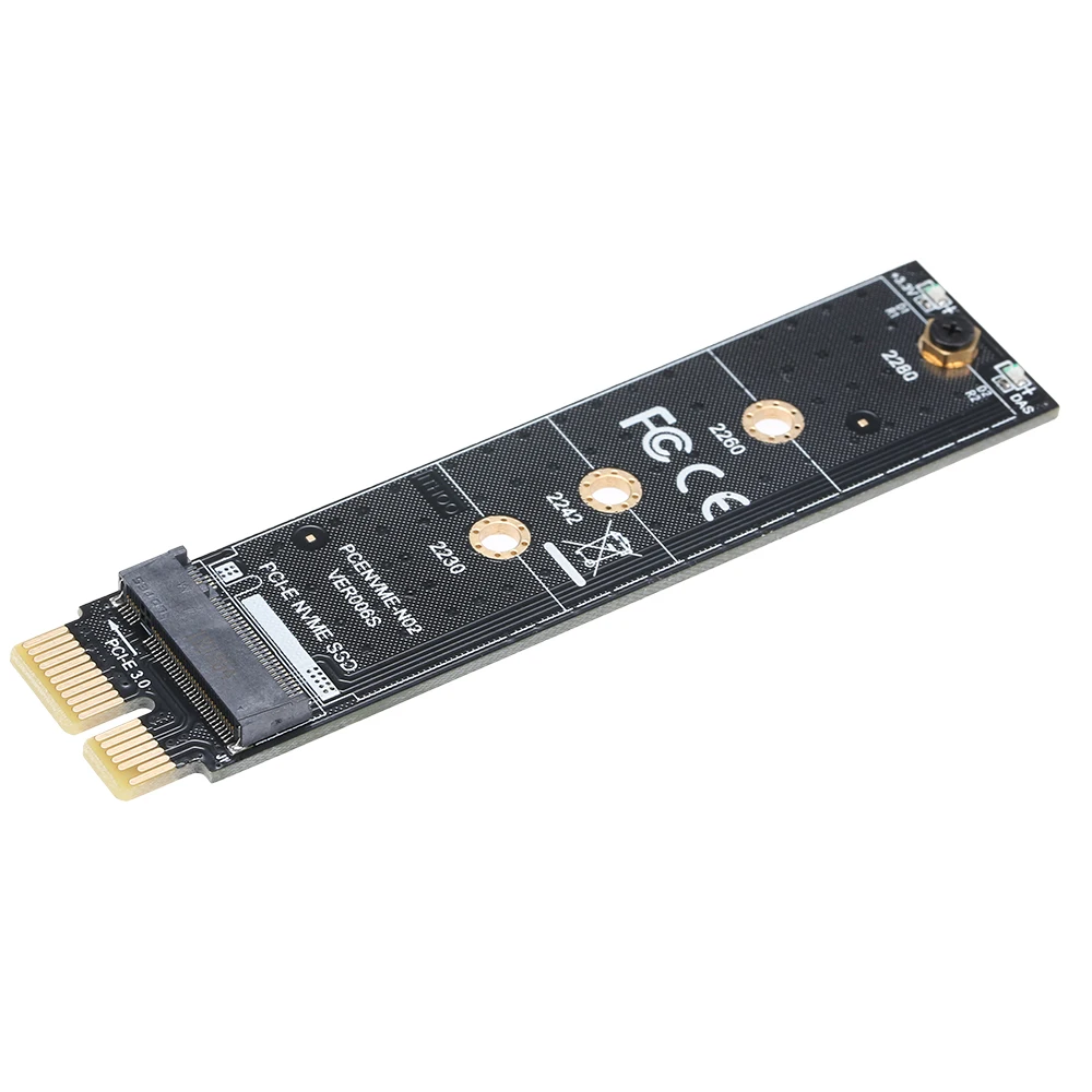 PCI E к NVME M.2 адаптер карты с радиатором и термальной подкладкой SSD кардридер