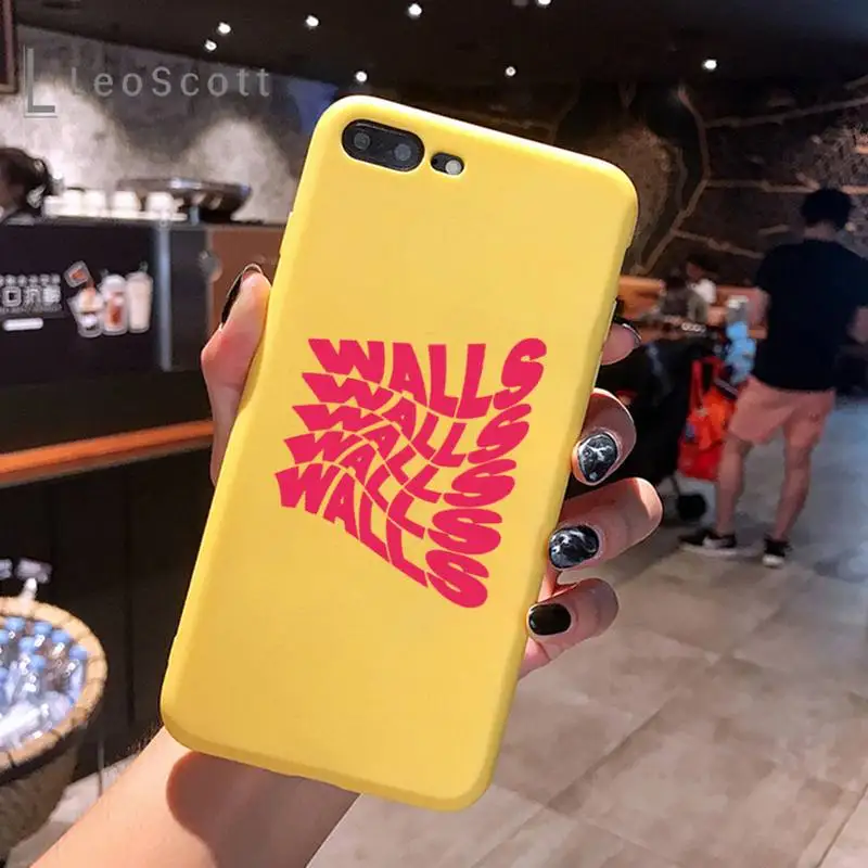 

One Direction Louis Tomlinson Phone Case Yellow Candy Color for iPhone 6 7 8 11 12 s mini pro X XS XR MAX Plus