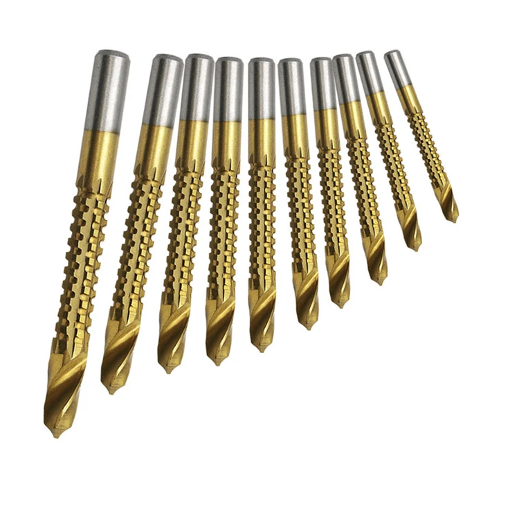 

10pcs drill bit set HSS steel titanium coated screw tap drill bit woodworking twist drill bit 3/ 4 / 5/6 / 6.5 / 7/8/9/10 / 13mm