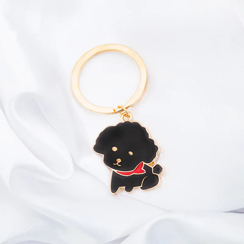 

Creative Fashion Variety Of Pet Dog Keychain Cute Bag Pendant Car Key Ring Promotional Gift