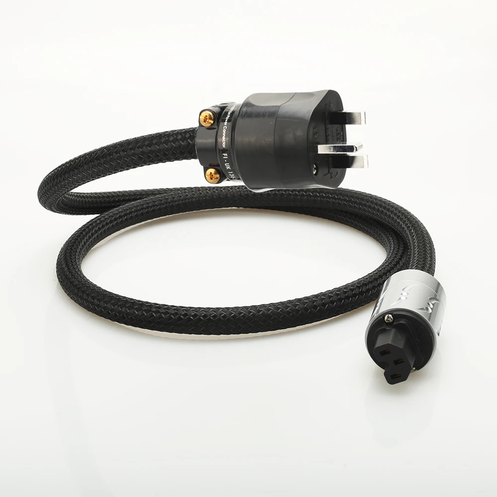 Медный шнур питания для Великобритании viборг VP1501, кабель питания Hi-Fi, шнур питания для Великобритании с 3-контактной вилкой Furutech, шнур питания для Великобритании